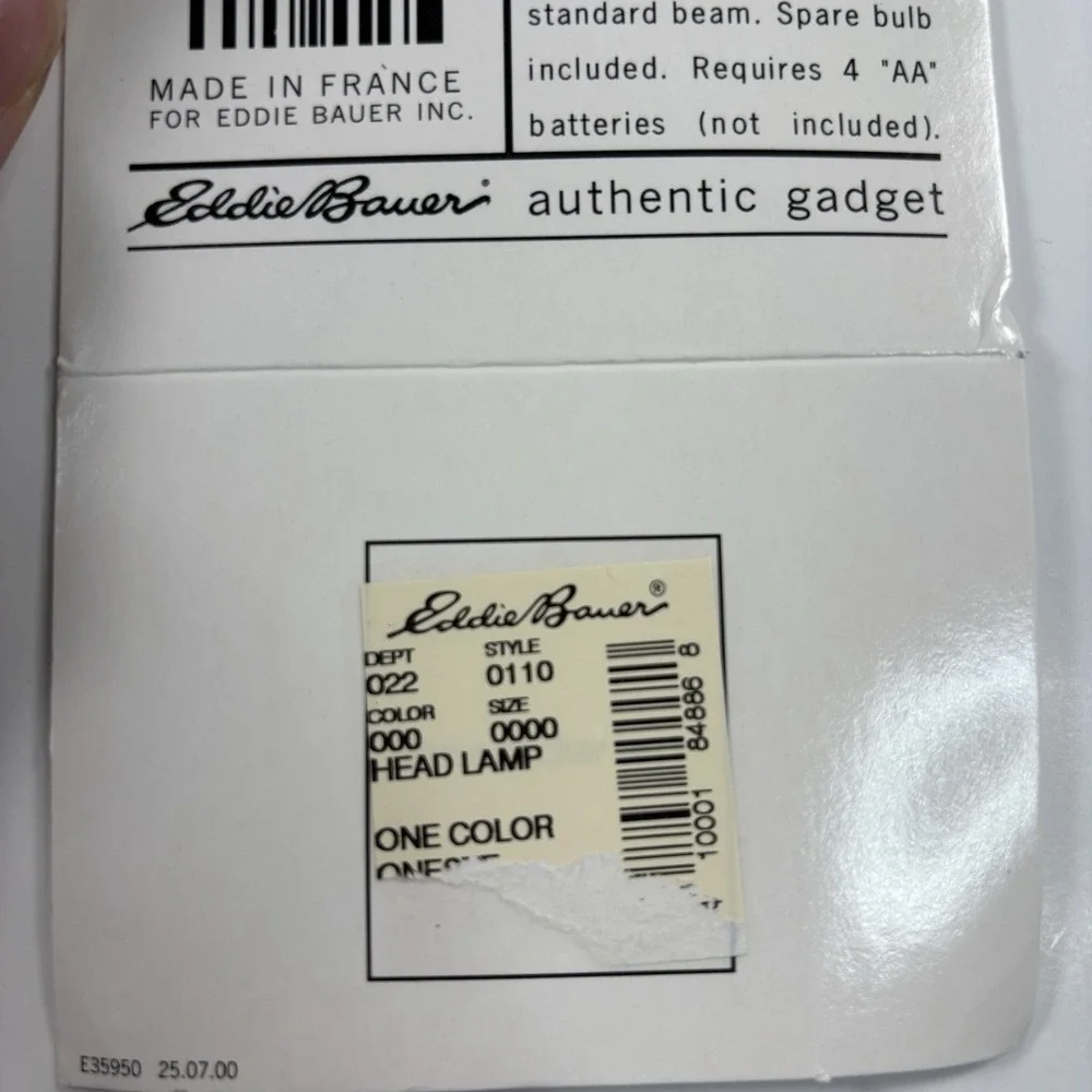 Headlight‎ Eddie Bauer convertible flashlight/headlamp item 0110 made in France